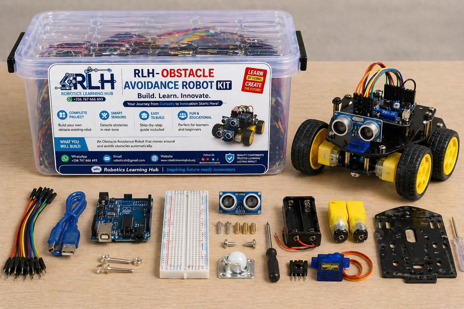 Obstacle avoiding rover kit