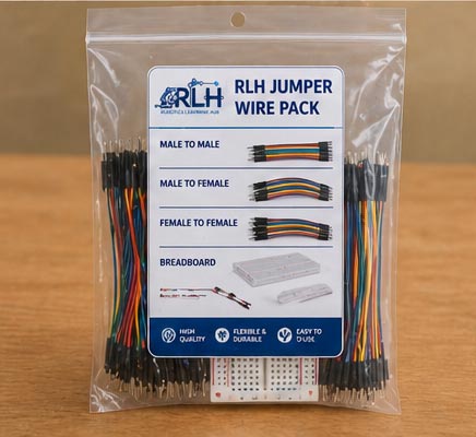 120 Jumper Wires & Breadboard Pack